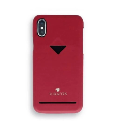 VixFox Card Slot Back Shell for Iphone X-XS ruby red