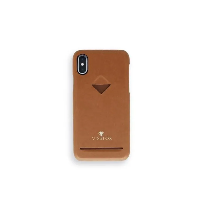 VixFox Card Slot Back Shell for Samsung S9 caramel brown