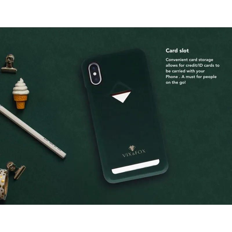 VixFox Card Slot Back Shell for Samsung S9 forest green