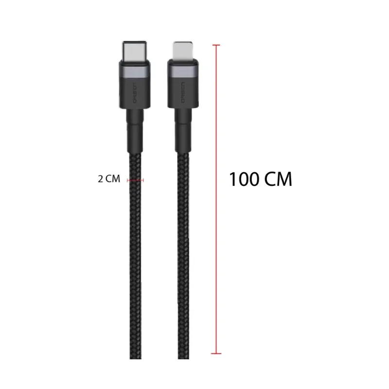 Orsen S51 Type C to Lightning 3A 1m black