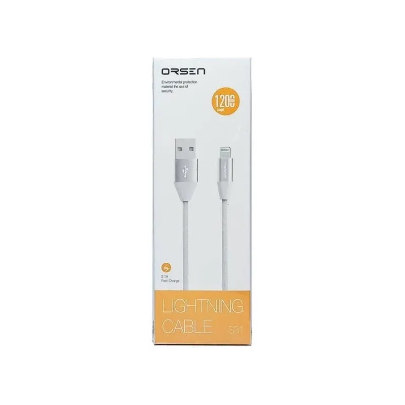 Orsen S32 Micro Data Cable 2.1A 1.2m grey