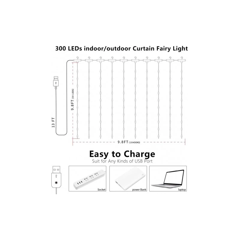 LED Light 300 LED Warm White X0013lX27J
