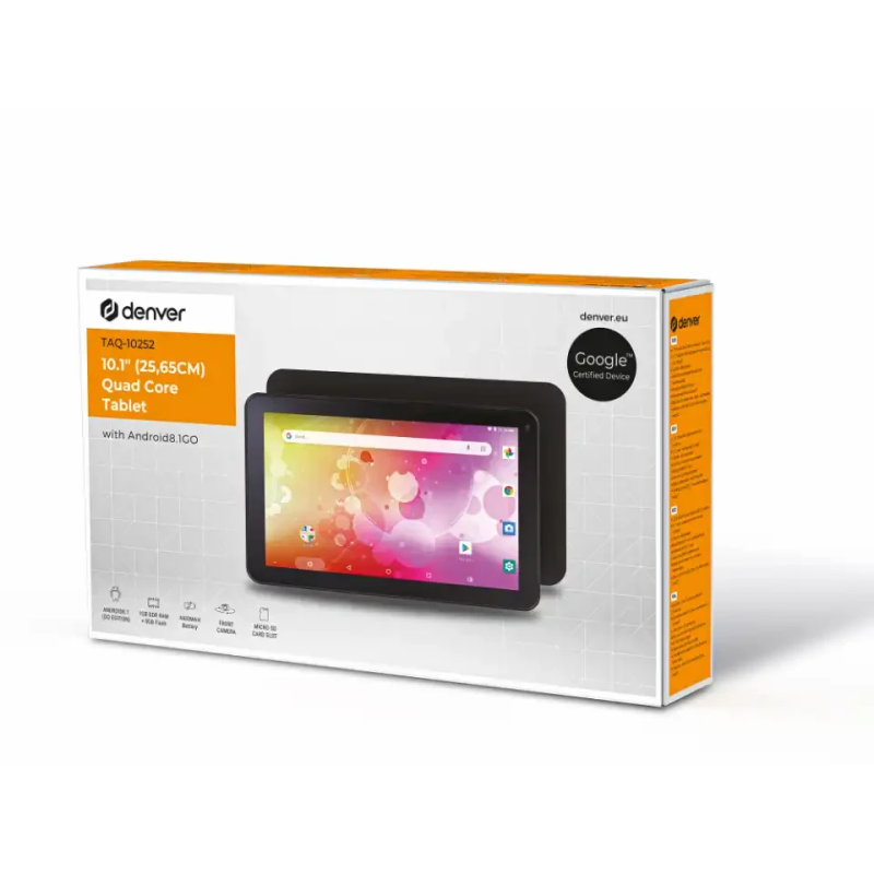 Denver TAQ-10252 10.1-8GB-1GBWI-FI-ANDROID8.1-BLACK Open Box
