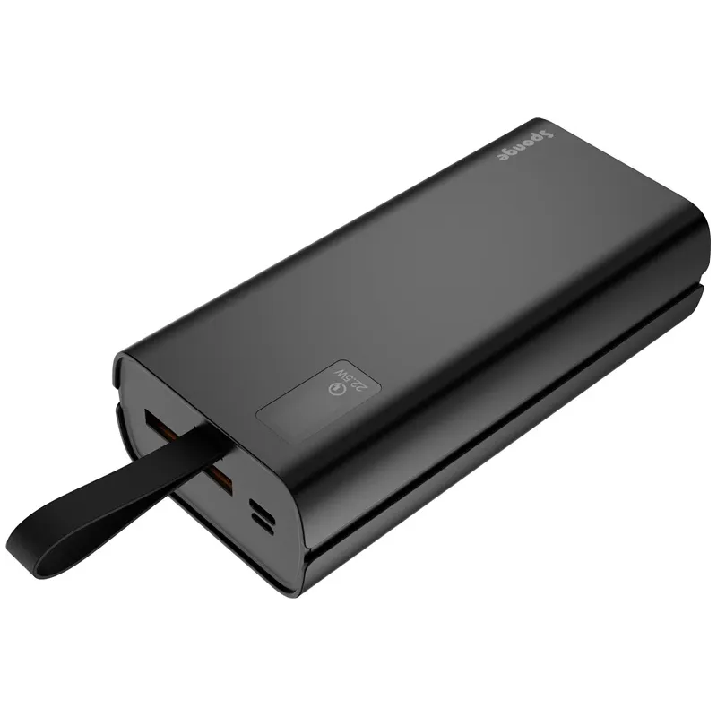 Pārnēsājams lādētājs Sponge Energy 30000 mAh, 22.5 W, pelēks