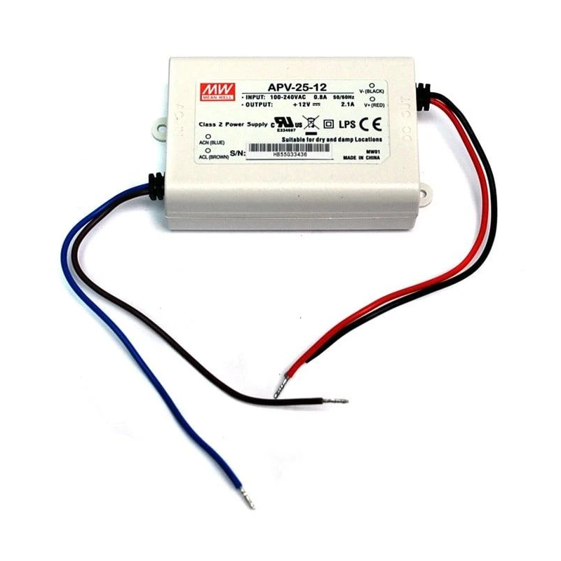 Barošanas avots led 25w 12v 2.1a ip42