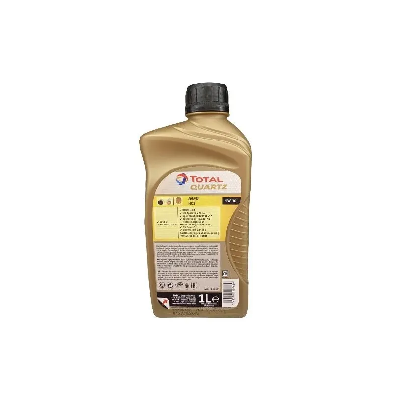 Motoreļļa Total Quartz Ineo 5W - 30, sintētiskais, 1 l