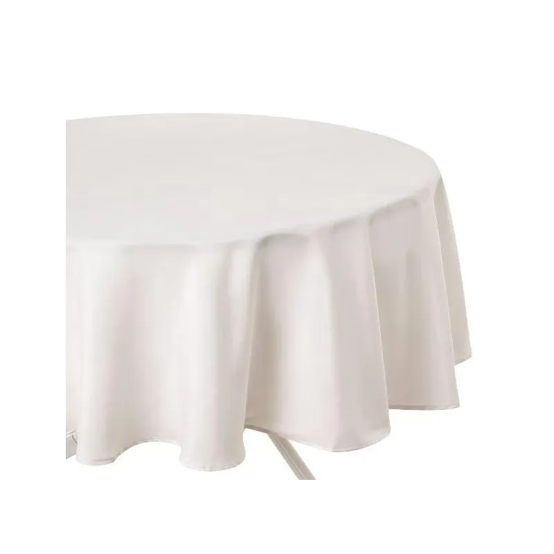 Staltiesė apvali 103901, kreminė sp., 180 x 180 cm