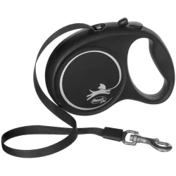 Automatinis pavadėlis Flexi Black Design. juodas. 5 m
