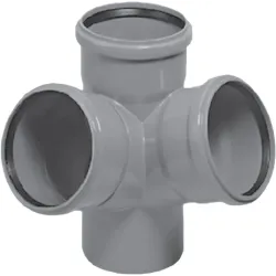 Erdvinis keturšakis vidaus kanalizacijai Magnaplast HTplus, 110 mm x 110 mm x 110 mm, 67 °