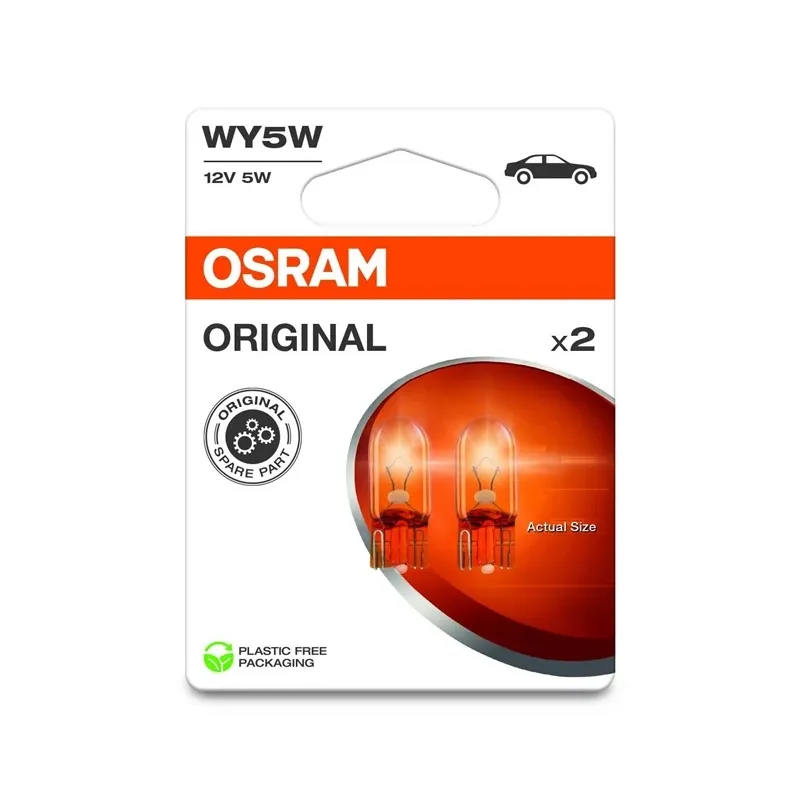 Auto spuldze Osram 2827NA-2BL, kvēldiegu spuldze, oranža, 12 V