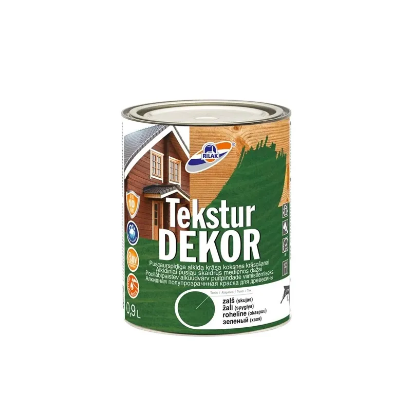 Koksnes impregnants Rilak Teksturdekor, zaļa krās., 0.9 l