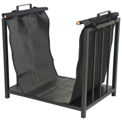 Malkas turētājs H164-B ar auduma maisu, melns