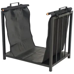 Malkas turētājs H164-B ar auduma maisu, melns