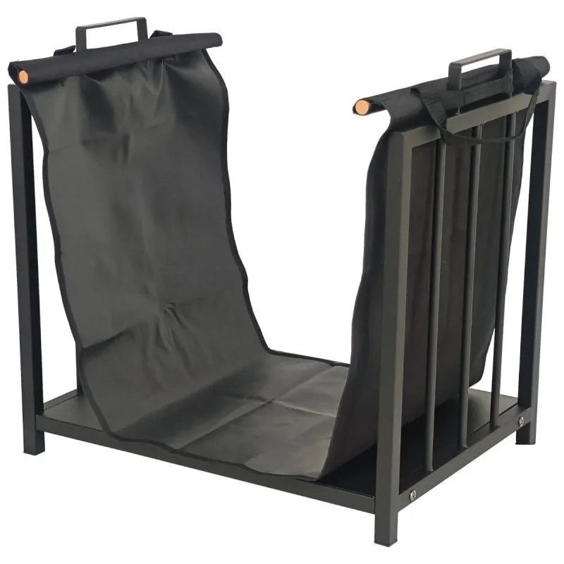 Malkas turētājs H164-B ar auduma maisu, melns