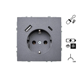 Rozete+usb a+c iuk-3-01.m-bm modern meln