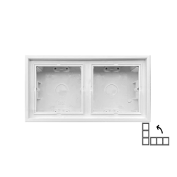 Virsmas montāžas rāmis LIREGUS MODERN. 2vt..balta kr.