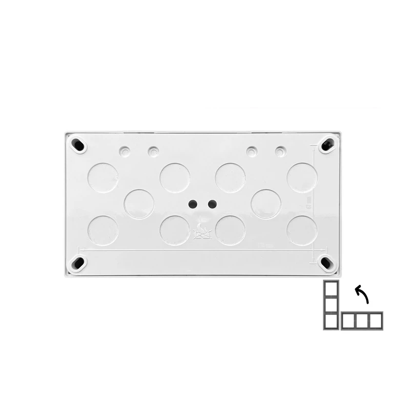 Virsmas montāžas rāmis LIREGUS MODERN. 2vt..balta kr.