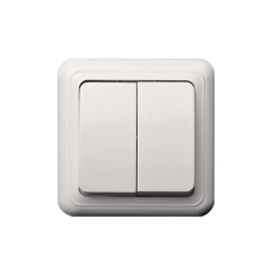 Slēdzis liregus delta 1+1 balts