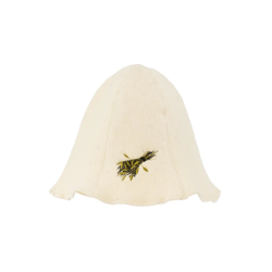 Cepure pirts ar izšuvumu balta vilnas