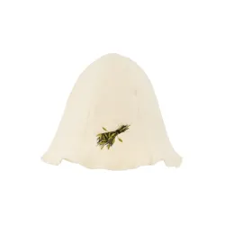 Cepure pirts ar izšuvumu balta vilnas