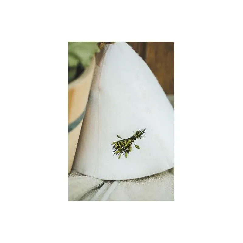 Pirties kepurė Namų Tekstilė, vilna, 27 x 27 cm, balta sp.