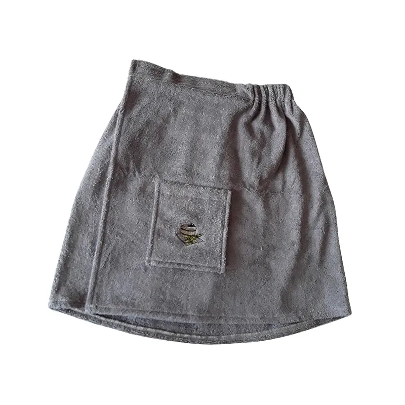 Pirties prijuostė Namų Tekstilė, medvilnė, 150 x 55 cm, pilka sp.