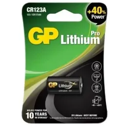 Patareid GP Lithium, CR123A, 3 V