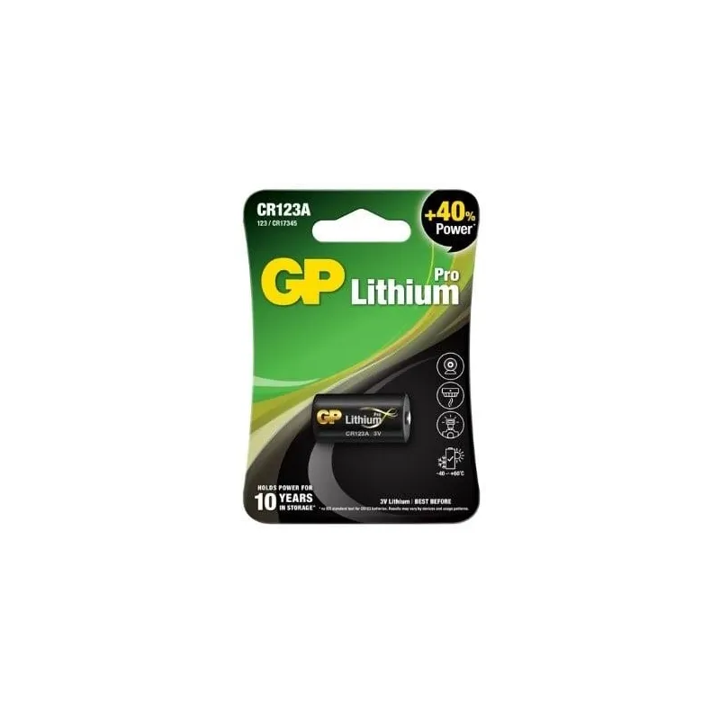 Baterijas GP Lithium, CR123A, 3 V