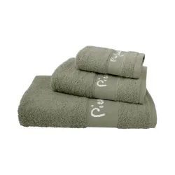 Набор банных полотенец Pierre Cardin 1227 Green Moss, хаки, 140 см x 70 см, 3 шт.