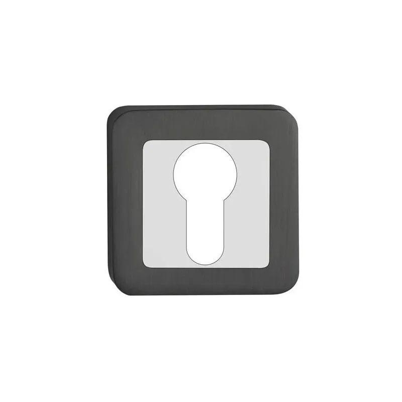 Durvju atslēgu uzlika Metal-Bud Trend, melna-nerūsējošā tērauda