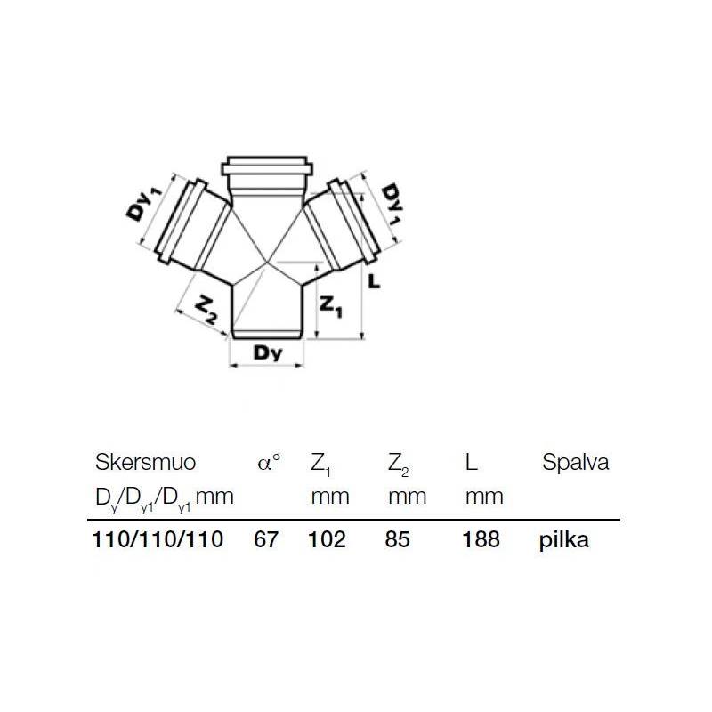 Krustgabals pp 110x110x110-67