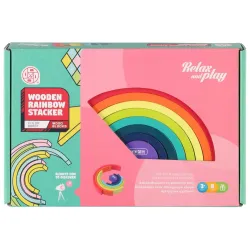 Rotaļlieta Varavīksne balansam, koka