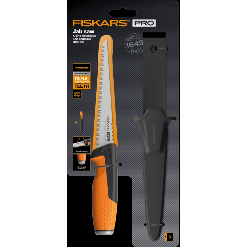Fiskars Pro PowerTooth ģipškartona zāģis 150 mm ,1062935,