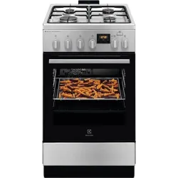 Dujinė viryklė su elektrine orkaite Electrolux 600 serija „SteamBake“ LKK560228X
