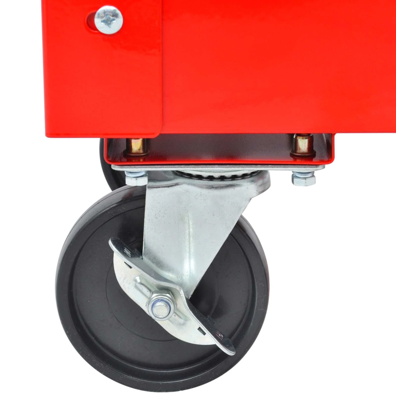 vidaXL Instrumentu ratiņi Sarkana 70.5 x 37 x 71 cm Tērauds