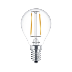 LED spuldze PHILIPS. P45. E14. 2 W. 250 lm. 2700 K