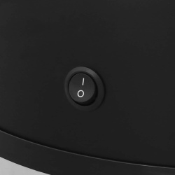 vidaXL Atkritumu grozi Melna Nerūsējošs tērauds