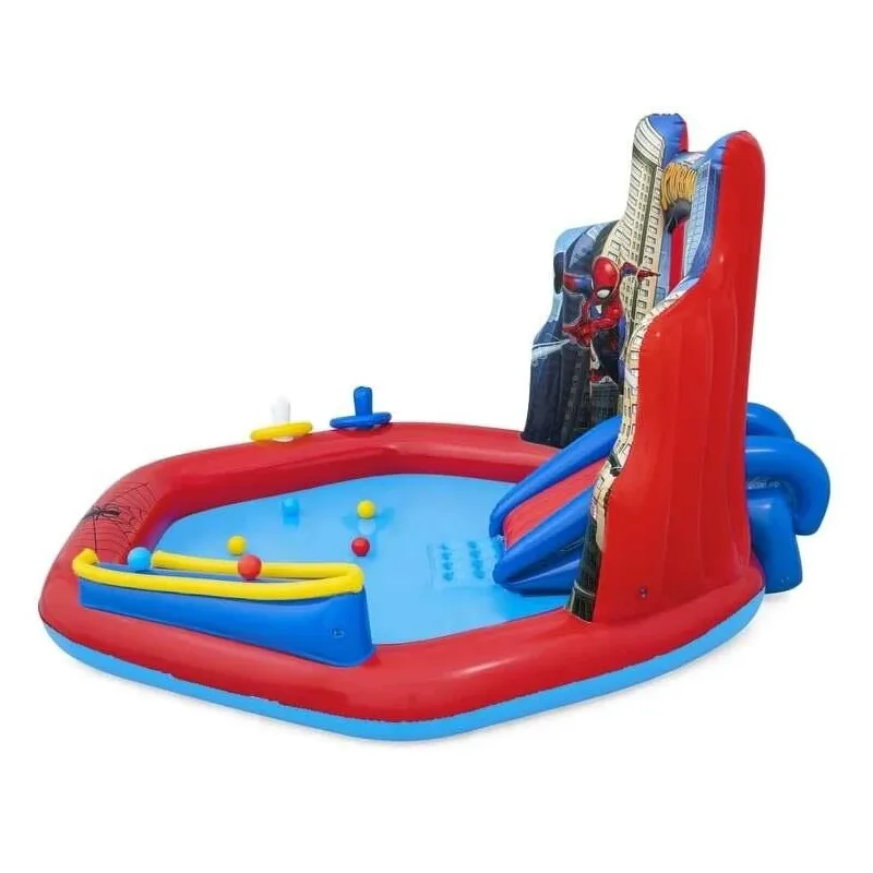 Baseins, bērnu Bestway Spider Man LT14714, zila krās.-sarkana krās. 211 cm x 206 cm x 127 cm