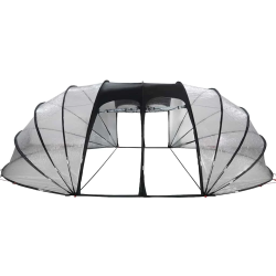 vidaXL Baseina telts kupola Caurspīdīgs 640 x 432 x 205 cm PVC