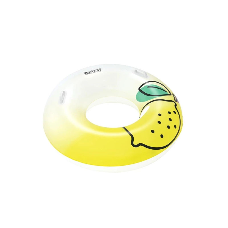 Piepūšams riņķis Bestway 36448. balta-dzeltena. 114 cm