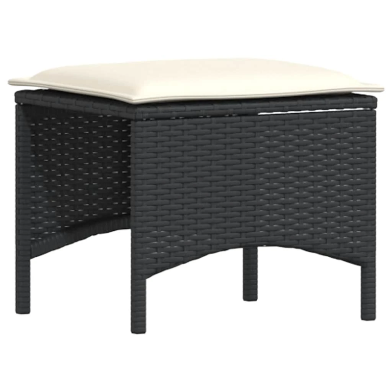 vidaXL 5-daļīgs dārza dīvāna komplekts ar matračiem, PE rotangpalma