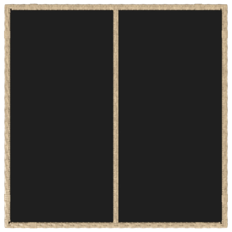 vidaXL Dārza ēdamgalds 3 pcs Bēša poliratāns