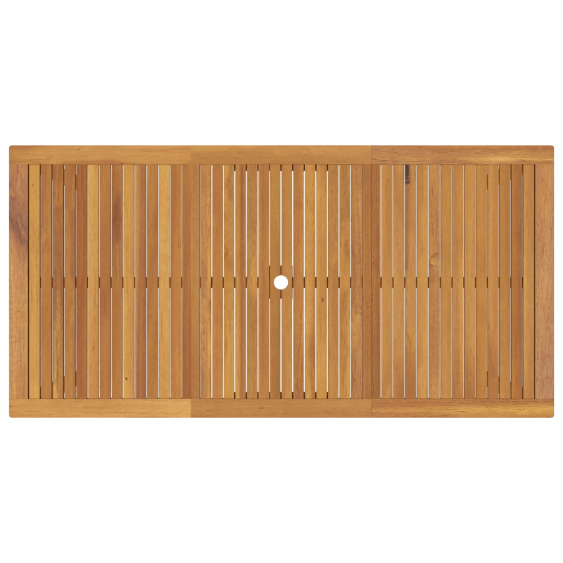 vidaXL Dārza ēdamgalds 9 pcs Melna Cietā akācijas koks