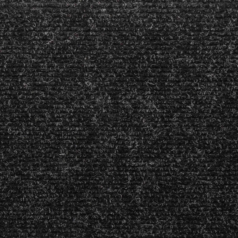 vidaXL kāpņu paklājiņi, pašlīmējoši, 20 gab., 65x21x4 cm, melni, taisnstūrveida mala