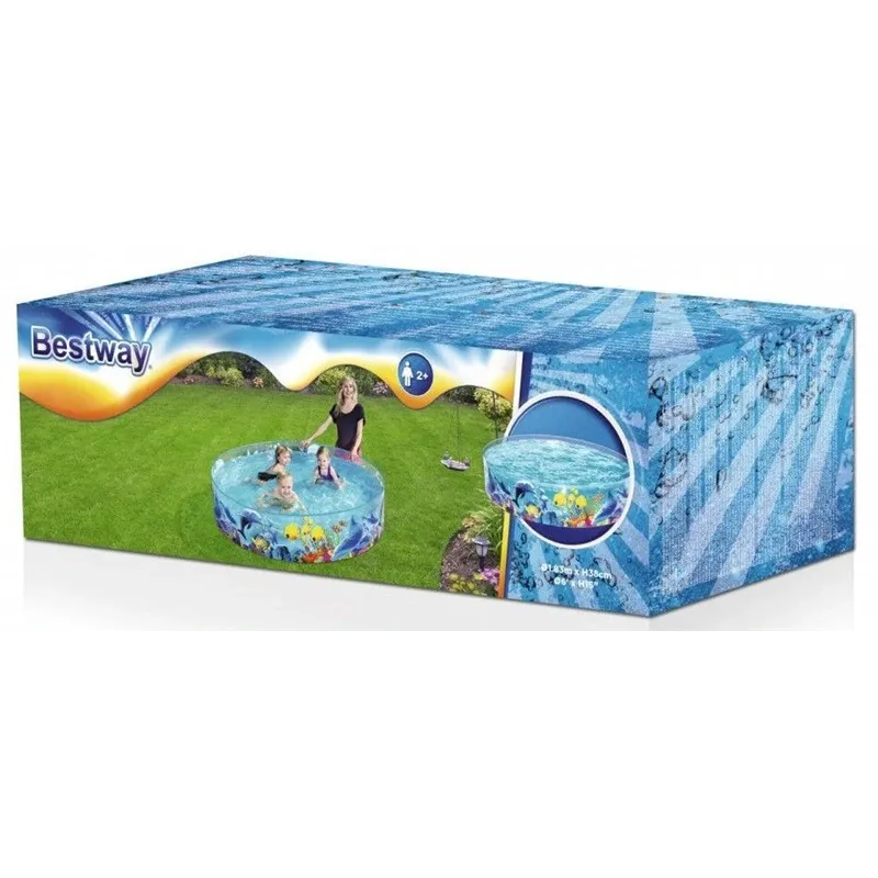 Baseinas, vaikiškas Bestway Fun Odyssey 55030, įvairių spalvų, 183 x 38 cm