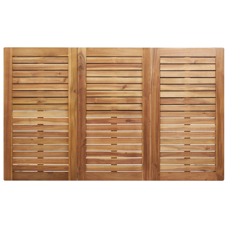 vidaXL Dārza ēdamgalds 5 pcs Brūna Cietā akācijas koks