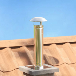 vidaXL Lietus vāks skurstenim Sudraba 20 x 20 x 18 cm