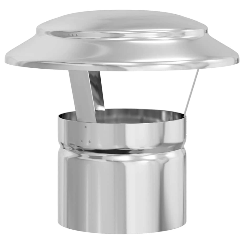 vidaXL Lietus vāks skurstenim Sudraba 20 x 20 x 18 cm