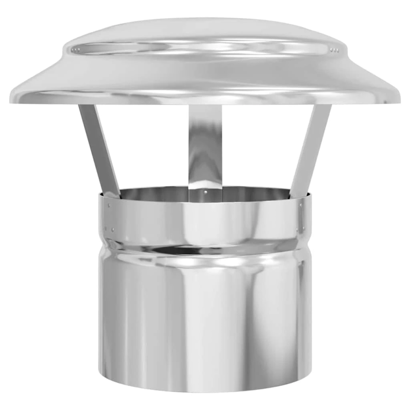 vidaXL Lietus vāks skurstenim Sudraba 20 x 20 x 18 cm