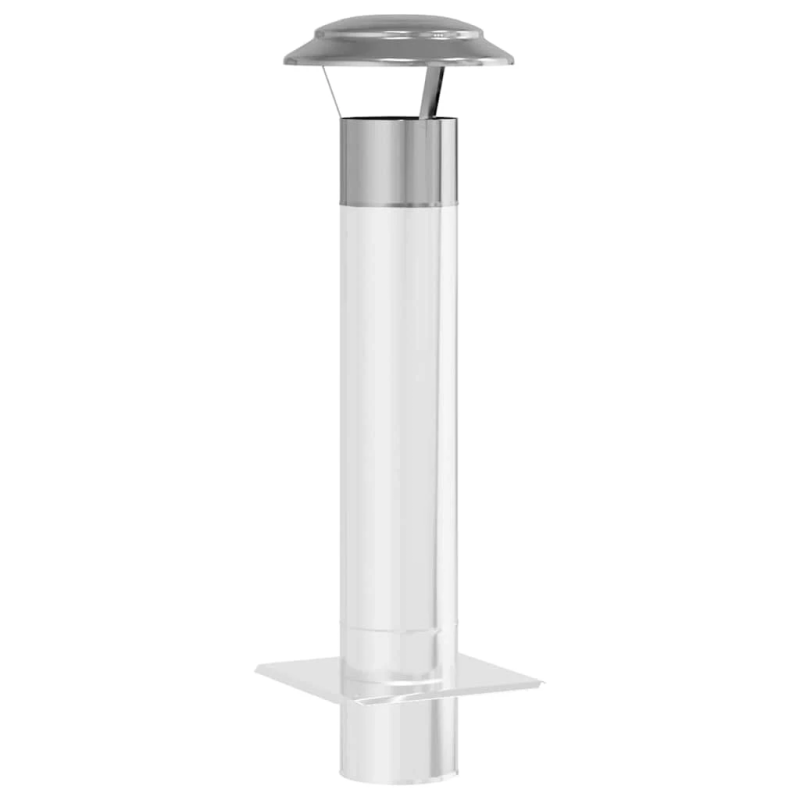 vidaXL Lietus vāks skurstenim Sudraba 25 x 25 x 20 cm